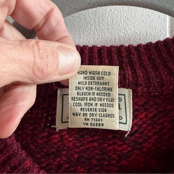 L.L.Bean Mens Lambswool Knit Sweater - Picture 3 of 9